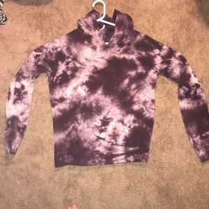 purple tie dye sweatshirt